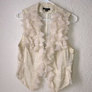 Double Zero Ruffled Vest
